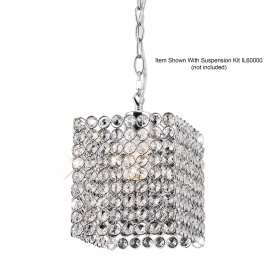 IL60009  Kudo Crystal Square Non-Electric SHADE ONLY